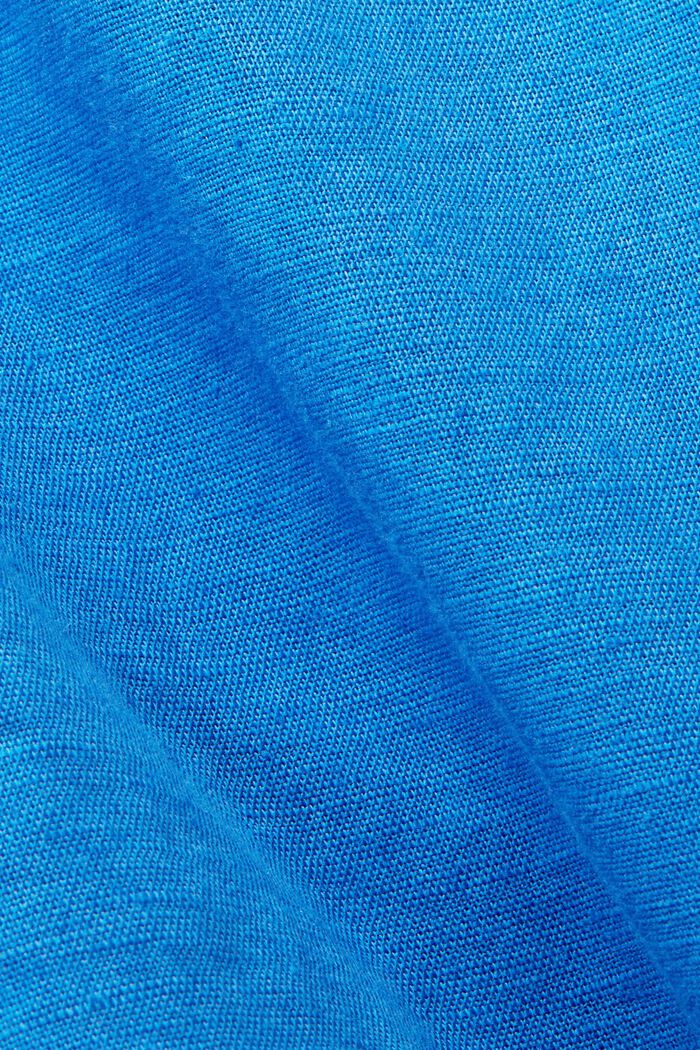Bluse med nøglehulsdetalje, BRIGHT BLUE, detail image number 5