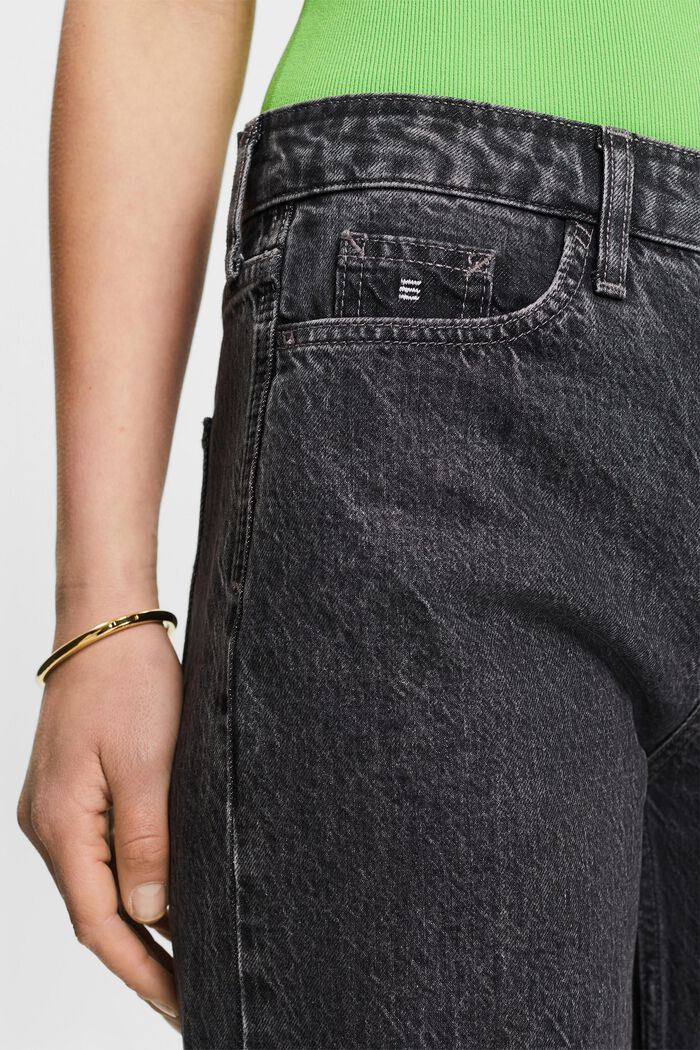 Løstsiddende retro-jeans med lav talje, BLACK MEDIUM WASHED, detail image number 3
