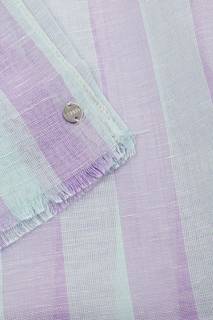 Stribet tørklæde, LILAC, detail image number 1