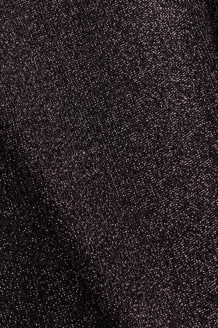 Minikjole i metallic strik, BLACK, detail image number 6