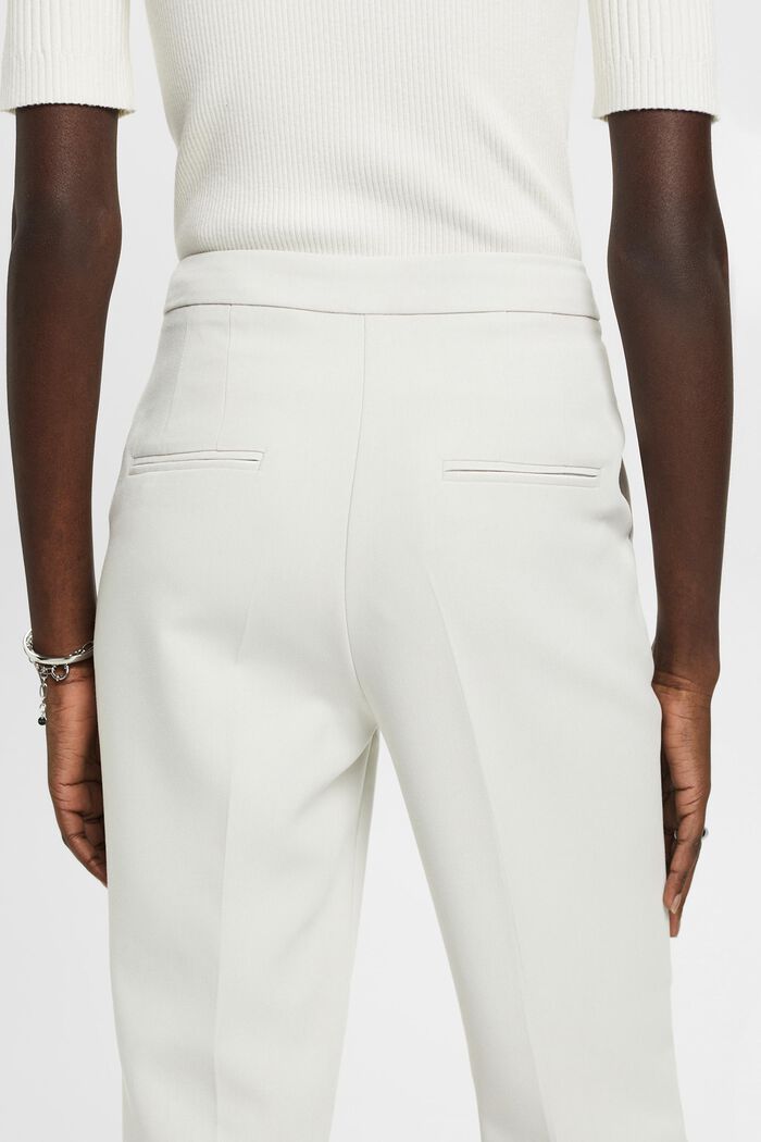 Cropped bukser med elastiske benmanchetter, PASTEL GREY, detail image number 2
