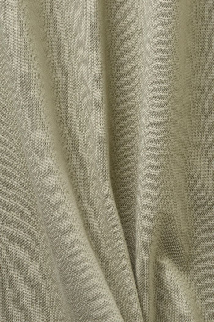 T-shirt i økologisk bomuld med print, DUSTY GREEN, detail image number 4