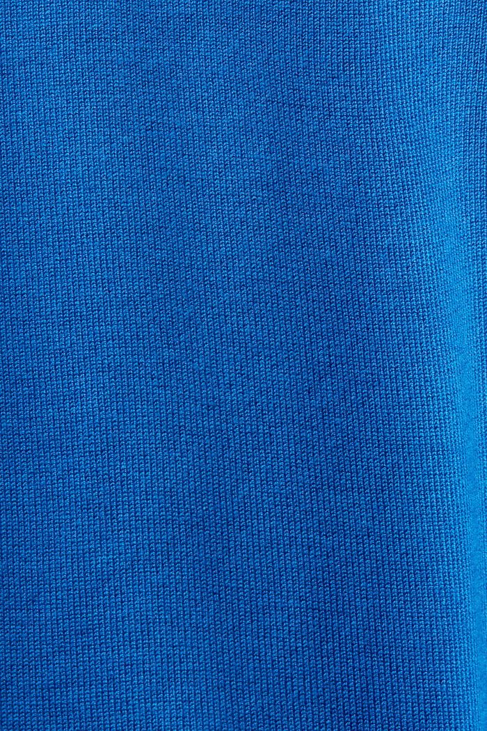 Langærmet sweater med rullekrave, BRIGHT BLUE, detail image number 5
