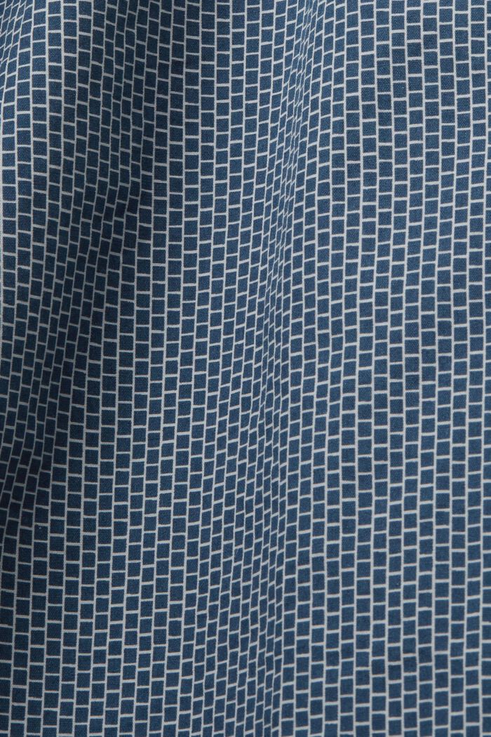 Poplinskjorte i bomuld, GREY BLUE, detail image number 4