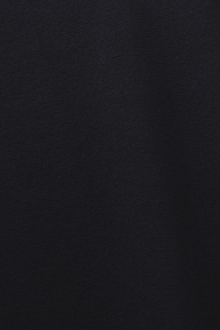 Basis-pullover med V-hals, uldmiks, BLACK, detail image number 5