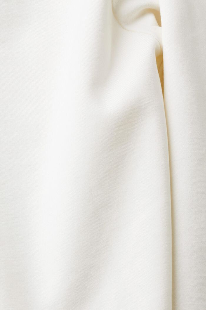 Sweatshirt med hjerteapplikation, OFF WHITE, detail image number 4
