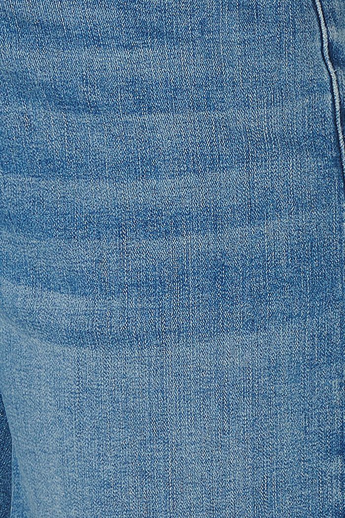 MATERNITY denimshorts med høj støttelinning, BLUE MEDIUM WASHED, detail image number 4