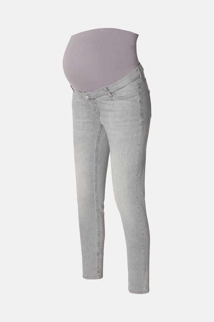 Jeans i skinny fit med høj støttelinning, GREY DENIM, detail image number 5