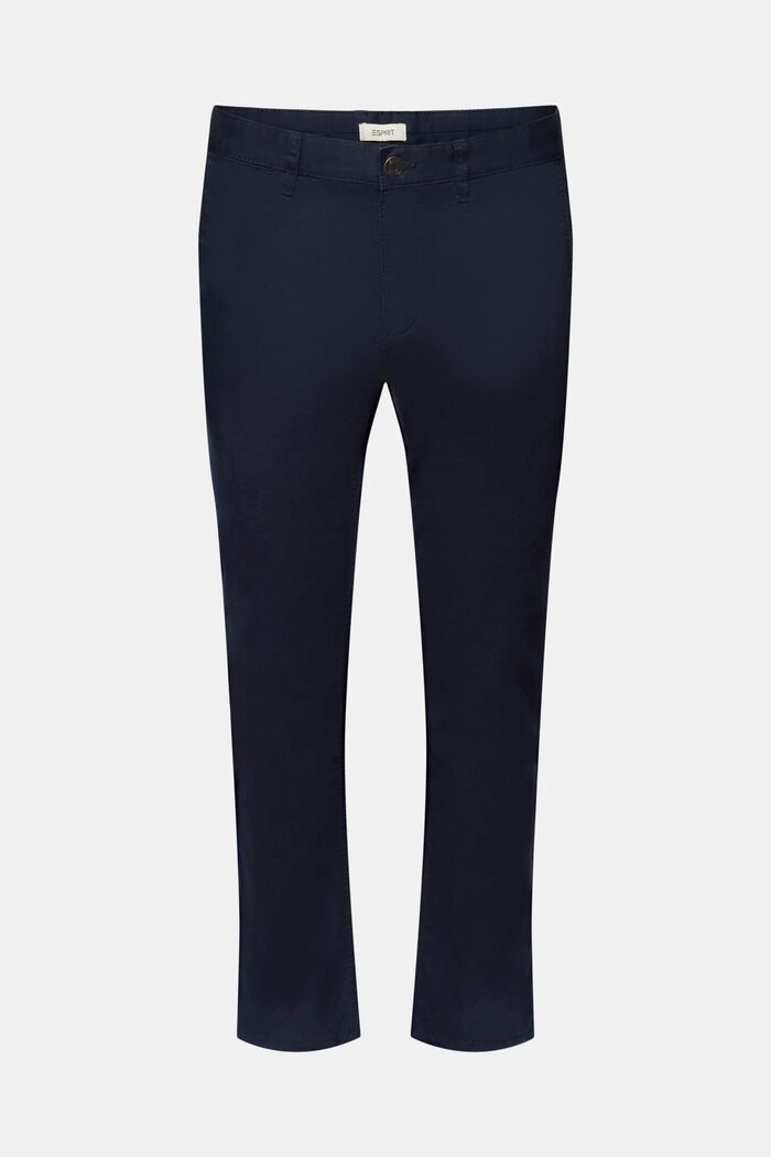 Stretch-chinos i bomuld, NAVY, detail image number 7