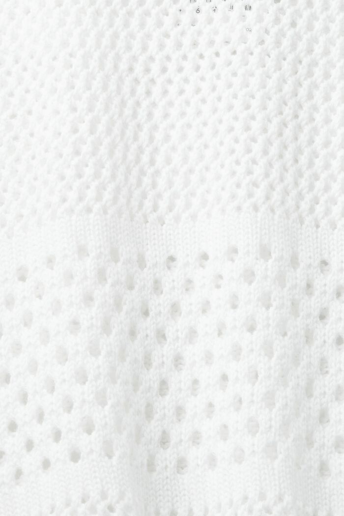 Hættetrøje i strik, OFF WHITE, detail image number 4