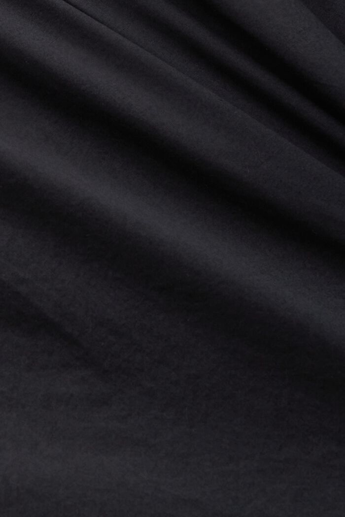 Ærmeløs minikjole med flæsekant, BLACK, detail image number 5