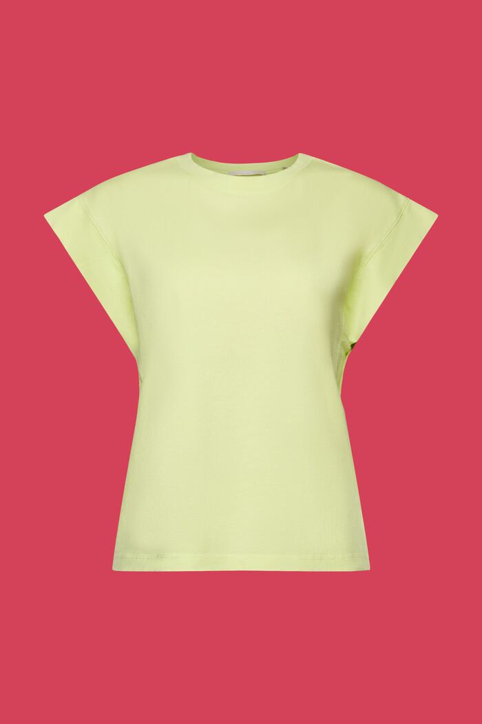 T-shirt med korte flagermusærmer, LIME YELLOW, detail image number 5
