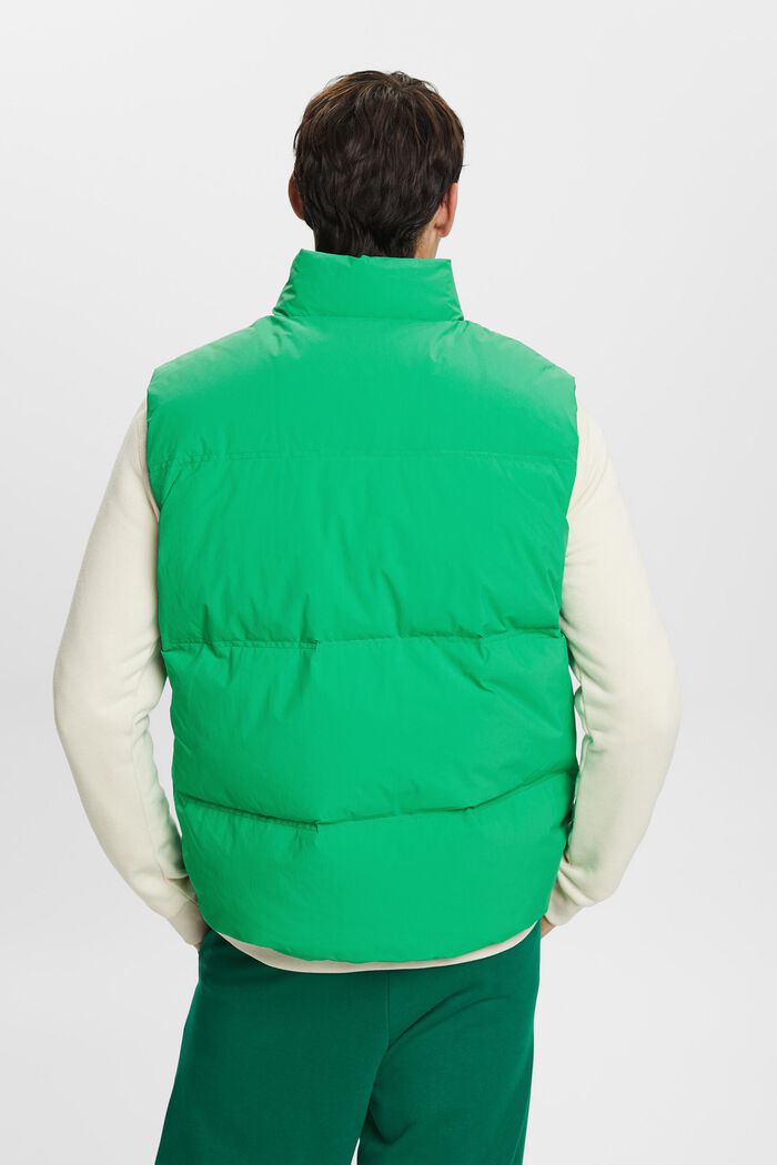 Quiltet puffervest, GREEN, detail image number 3