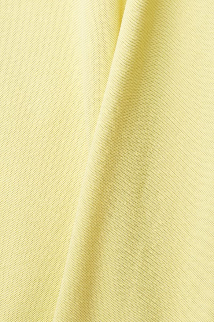 Poloshirt af bomuld, YELLOW, detail image number 4