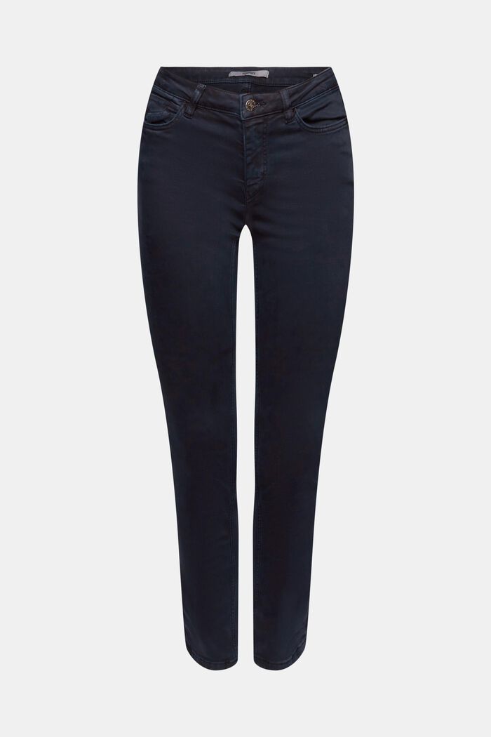 Skinny jeans med mellemhøj talje, NAVY, detail image number 7