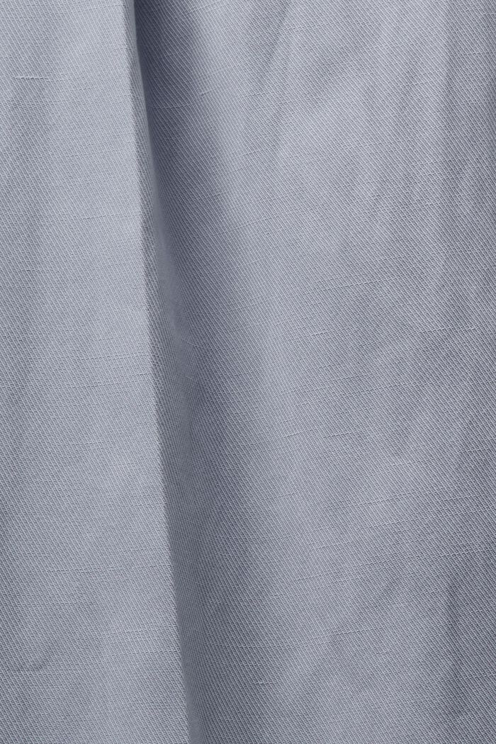 Culottebukser med høj talje og vide ben, LIGHT BLUE LAVENDER, detail image number 6