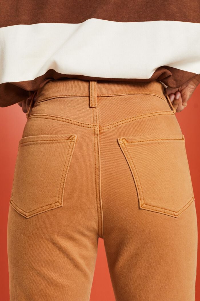 Lige retro-bukser med høj talje, CAMEL, detail image number 3