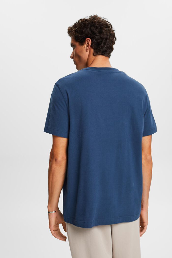 T-shirt med grafisk print, BLUE, detail image number 4