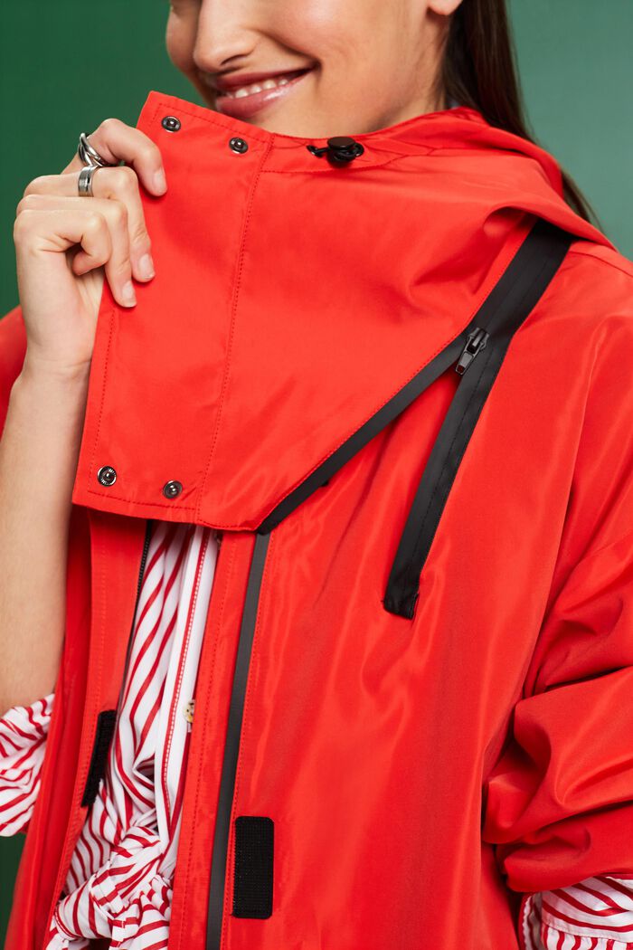 Frakke med aftagelig hætte, RED, detail image number 3