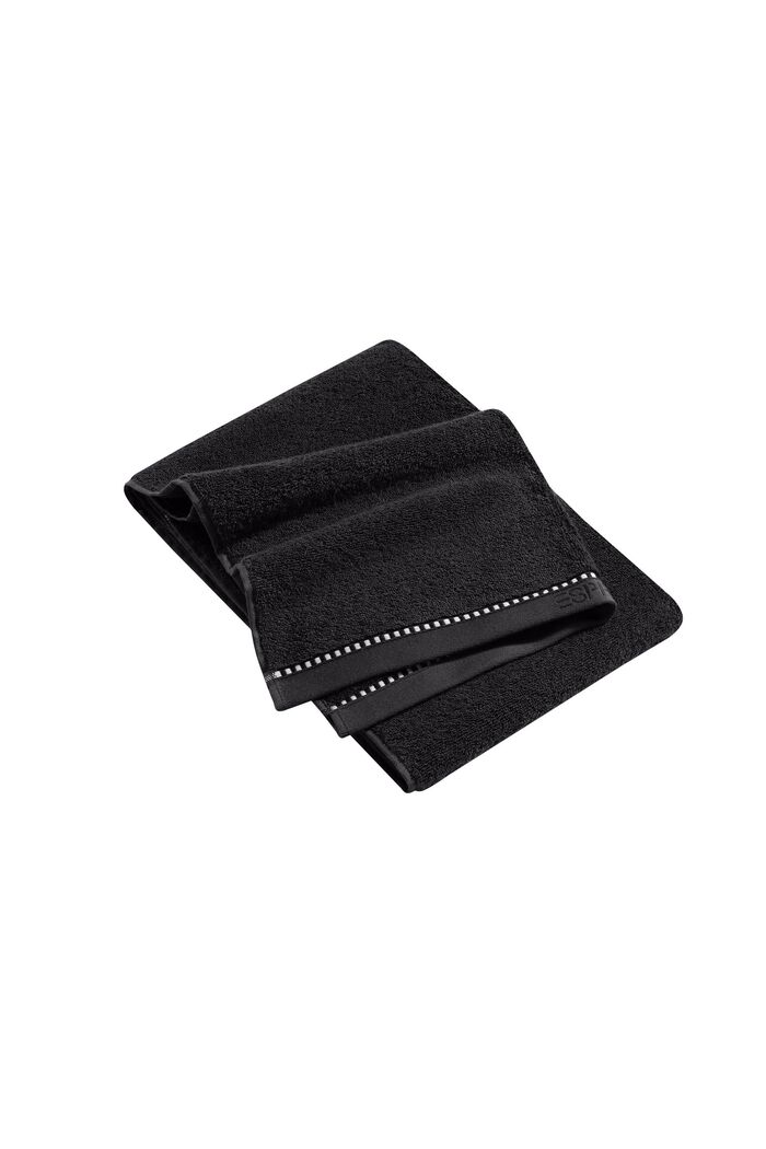 Med TENCEL™: Håndklædeserie af frotté, BLACK, detail image number 6