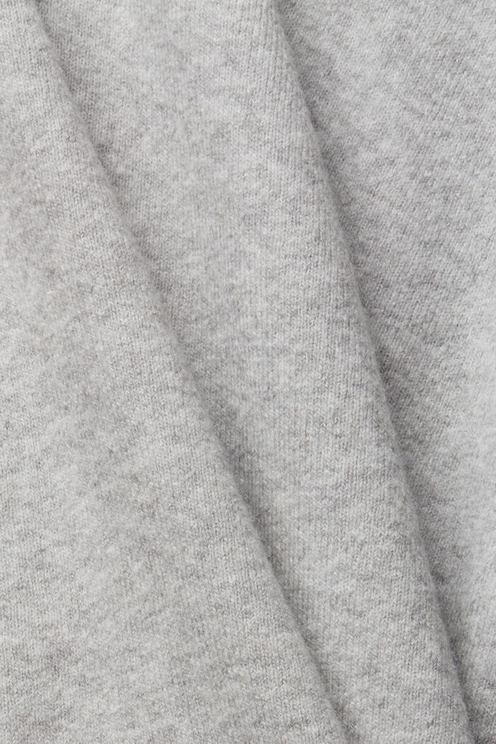 Med uld: stribet pullover, LIGHT GREY, detail image number 1
