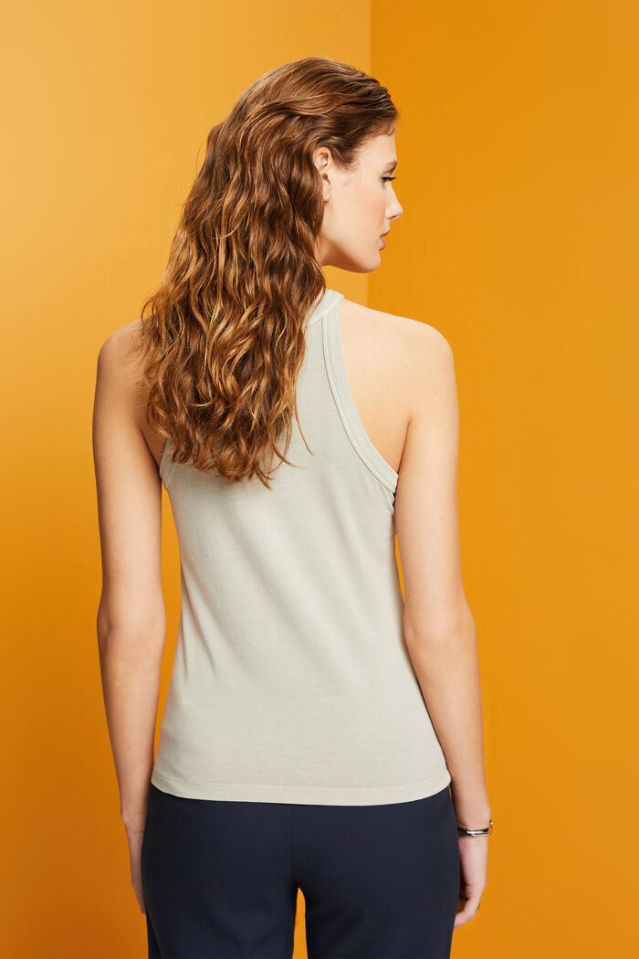 Tanktop i jersey, DUSTY GREEN, detail image number 3
