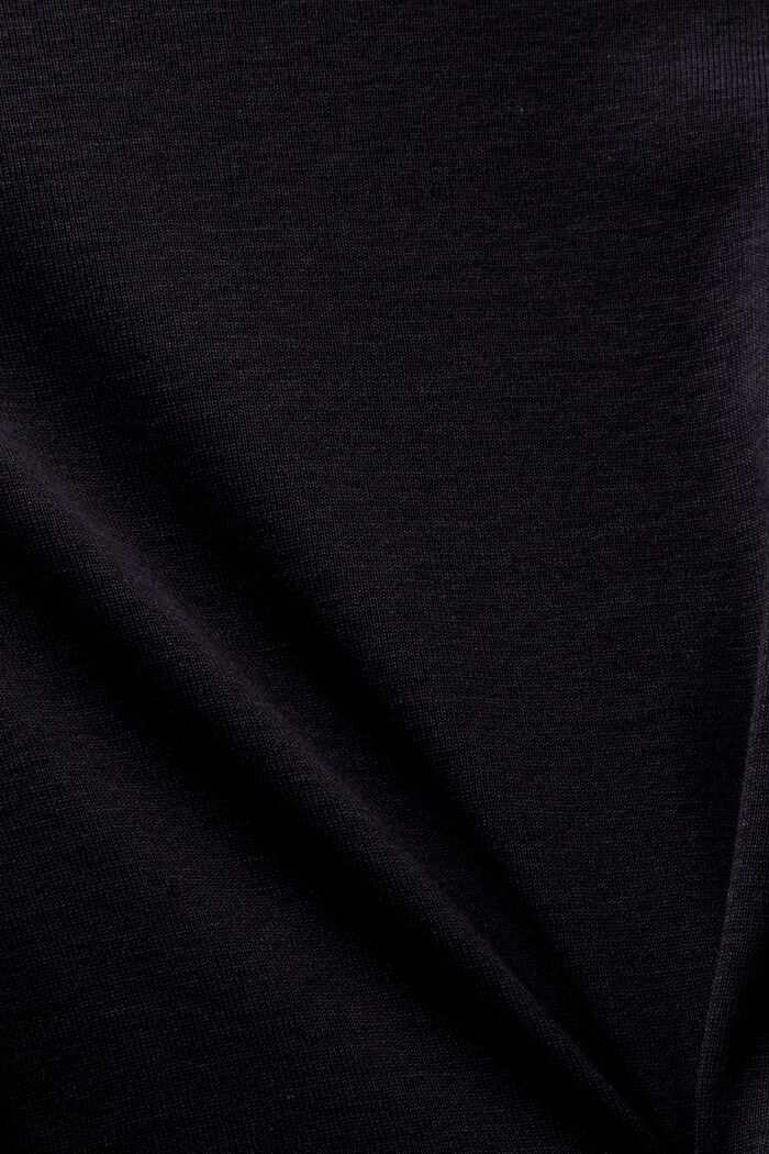 Langærmet T-shirt i bomuldsjersey, BLACK, detail image number 5