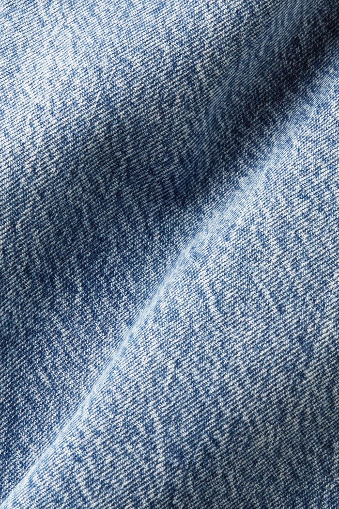 Lige jeans med høj talje, BLUE LIGHT WASHED, detail image number 6