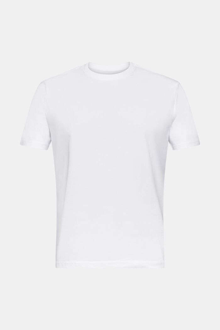Jersey-T-shirt i økologisk bomuld, WHITE, detail image number 5