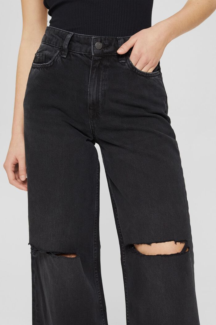 Destroyed-jeans med vidde i benene