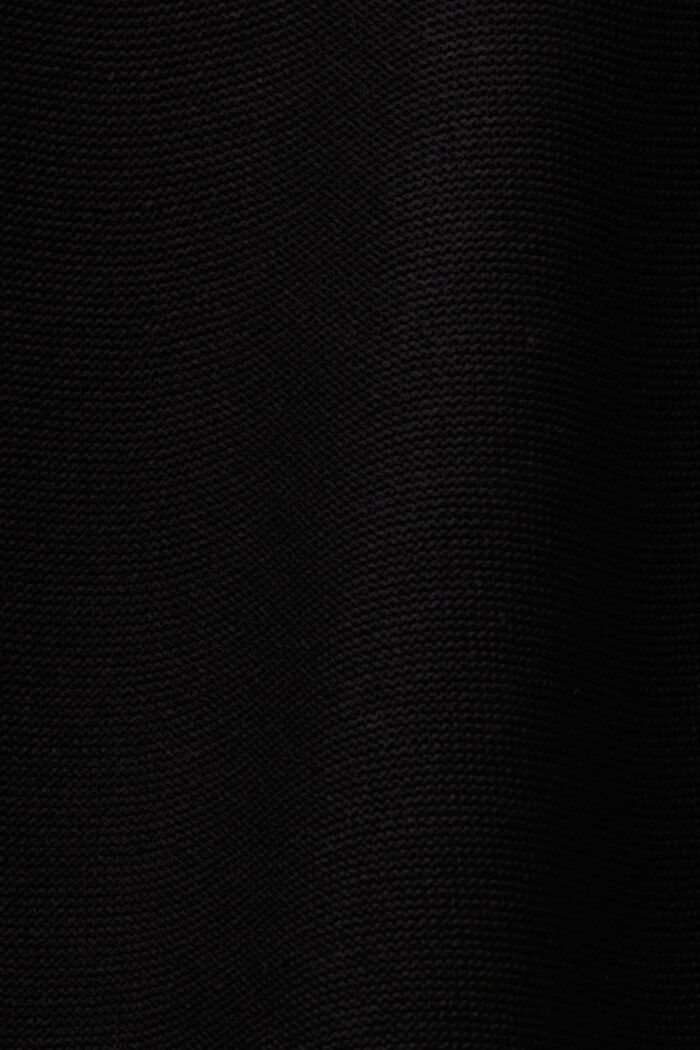 Strikket kjole med korte ærmer, BLACK, detail image number 4