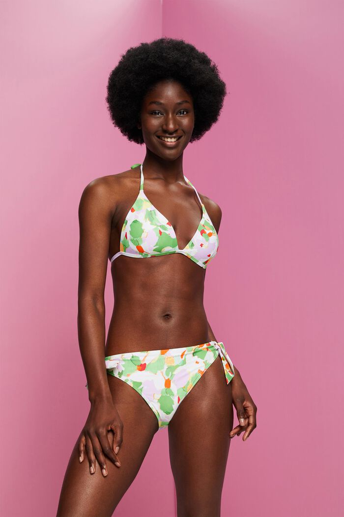 Bikinitrusser med bindebånd, GREEN, detail image number 0
