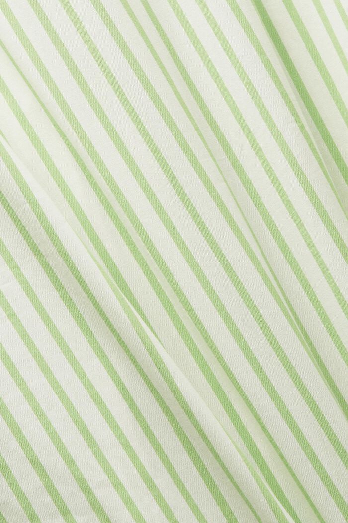 Stribet skjortekjole i poplin, GREEN, detail image number 5