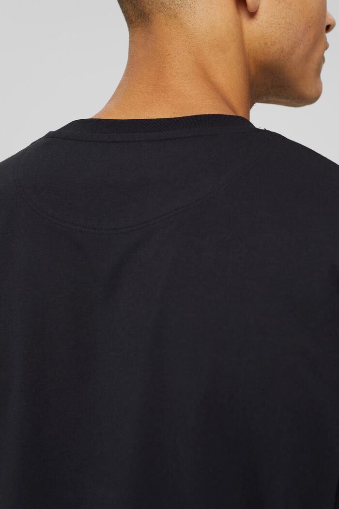Langærmet T-shirt i jersey med COOLMAX®, BLACK, detail image number 1