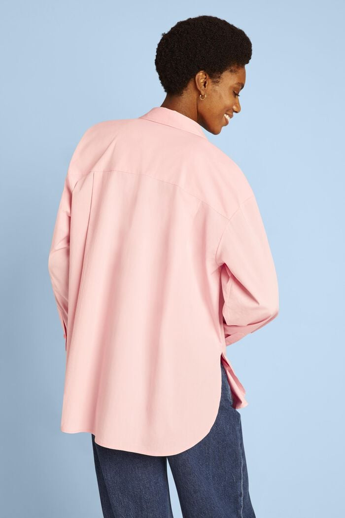 Oversized button down-skjorte, PINK, detail image number 3