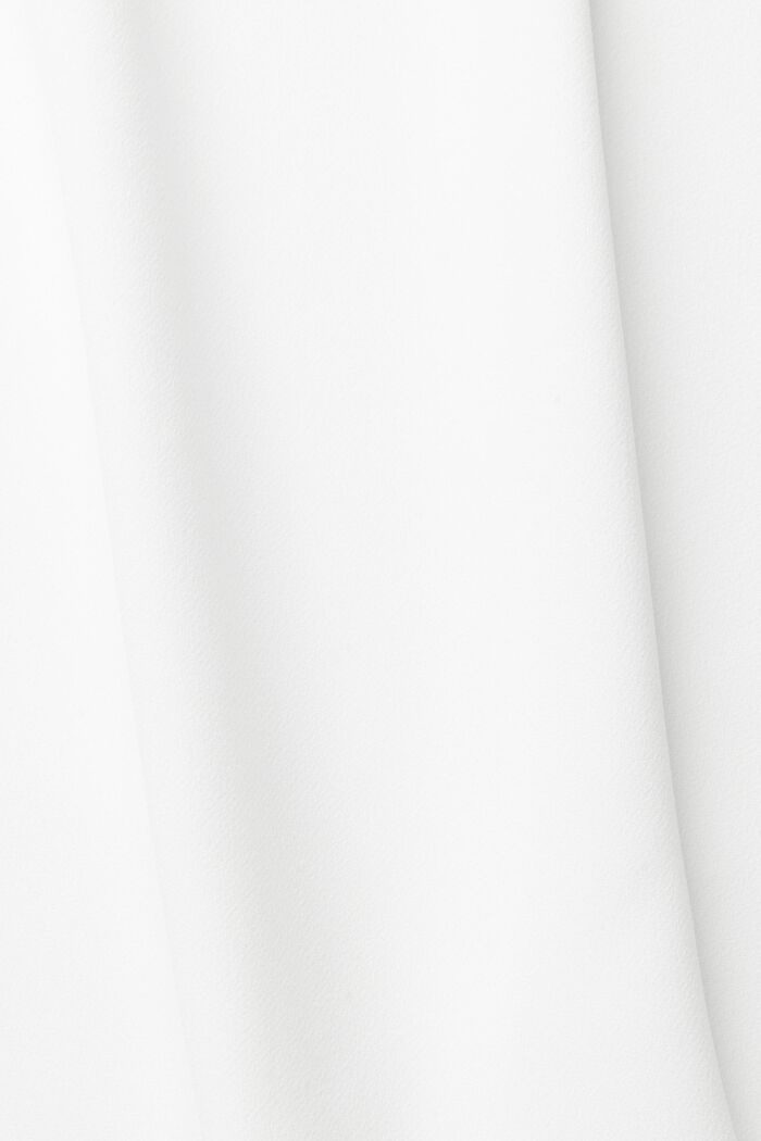 Stretchbluse med rå kanter, OFF WHITE, detail image number 5