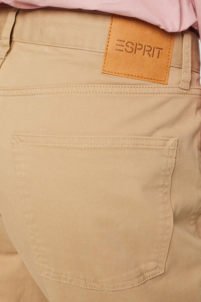 Klassiske lige bukser, BEIGE, detail image number 4