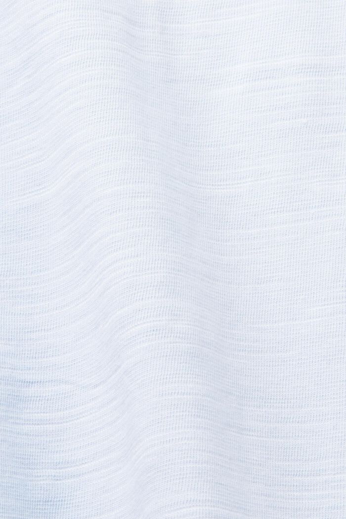 Jersey-T-shirt med print på brystet, 100 % bomuld, PASTEL BLUE, detail image number 5