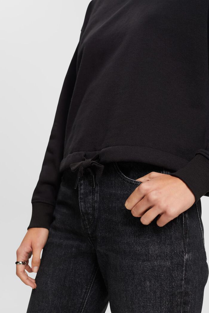 Sweatshirt med hætte, BLACK, detail image number 0