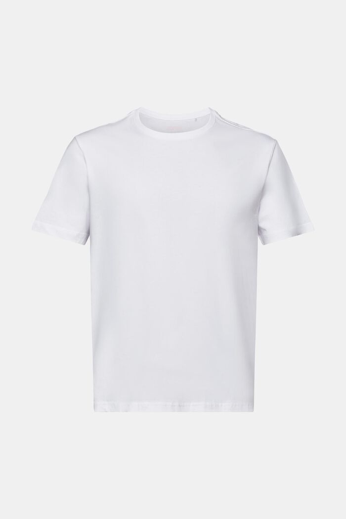 Kortærmet T-shirt med rund hals, WHITE, detail image number 5