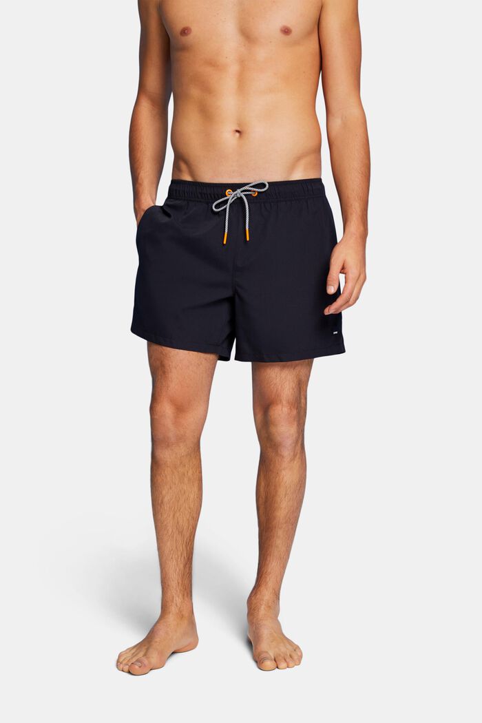 Beach shorts med elastisk linning, NAVY, detail image number 0