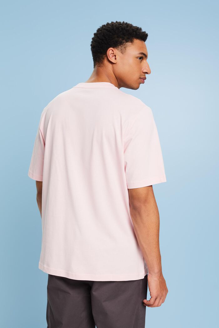 Unisex T-shirt i pimabomuld med print, PASTEL PINK, detail image number 2