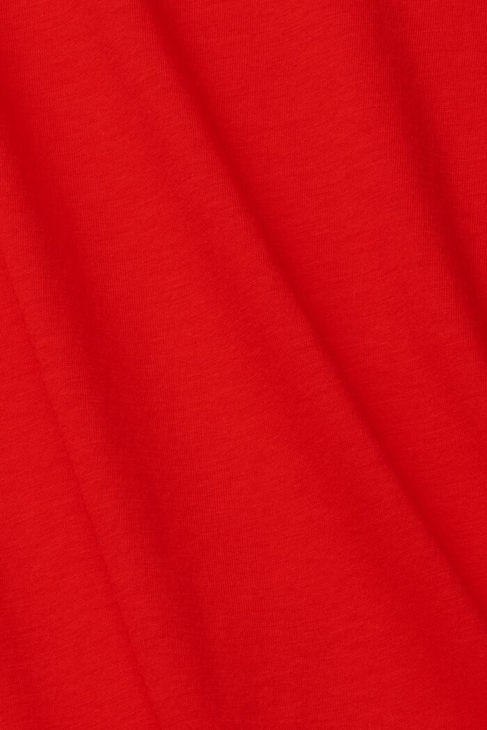 Top med lange ærmer og standkrave, RED, detail image number 0