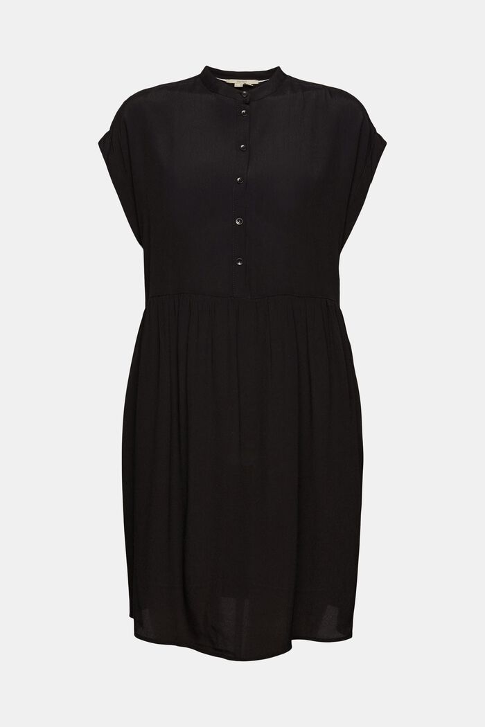 Kort kjole med knapstolpe, BLACK, detail image number 6