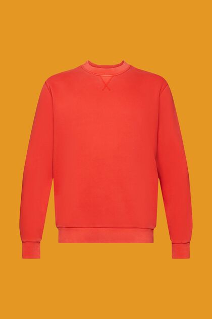 Ensfarvet sweatshirt i regular fit