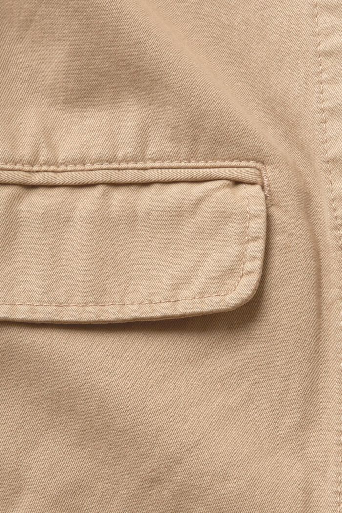 Boxy jakke i bomuld, TAUPE, detail image number 5