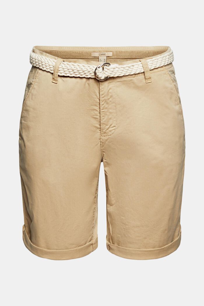Shorts med vævet bælte, SAND, detail image number 2