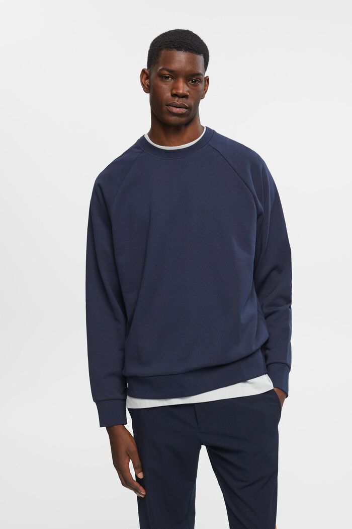 Relaxed fit sweatshirt i bomuld, NAVY, detail image number 0
