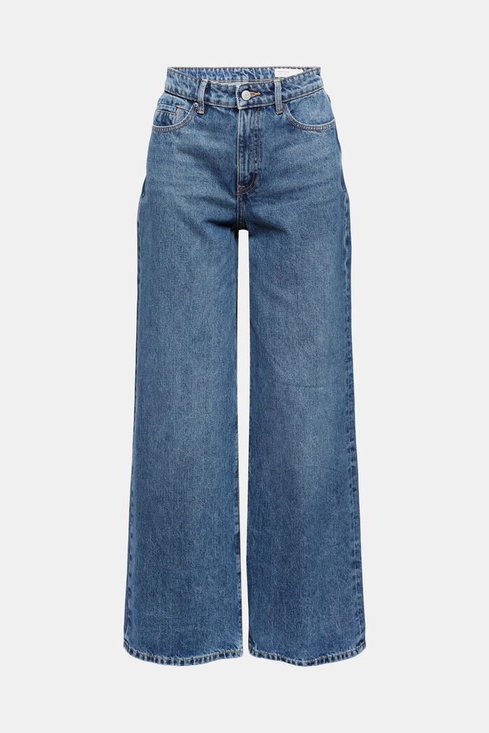 Jeans med vidde i benene, 100% økologisk bomuld