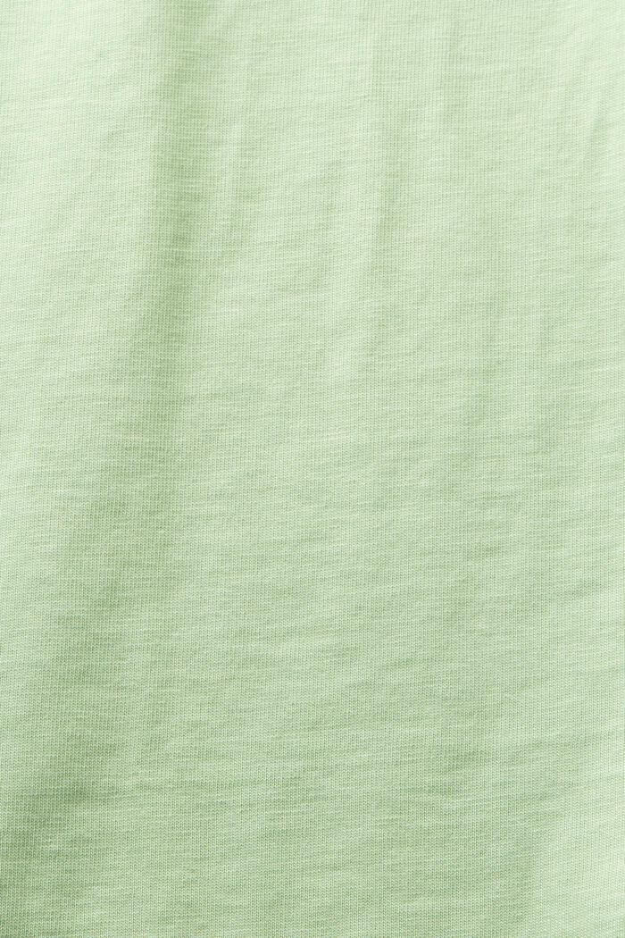 T-shirt med rund hals og logo, LIGHT GREEN, detail image number 5